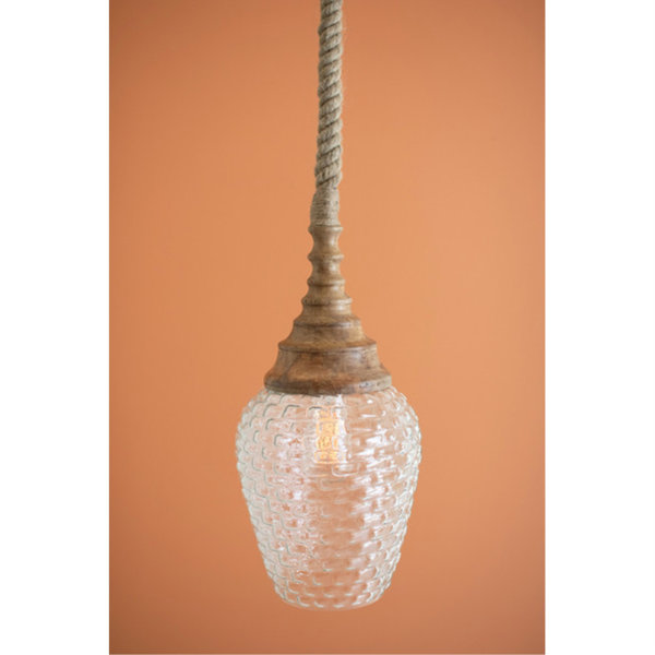 Beachcrest Home Sheneka Light Brown Single Pendant Wayfair